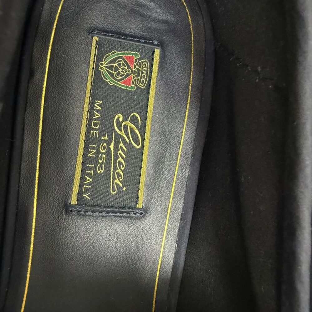 Gucci 1953 Horsebit Convertible Loafers in Navy Blue Suede - Picture 6 of 10